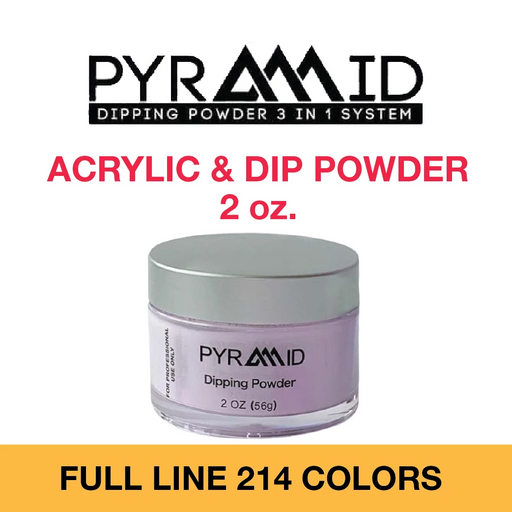 Pyramid Dipping Powder, Full Line Of 214 Colors (From 301 To 504, NE41 to NE50), 2oz