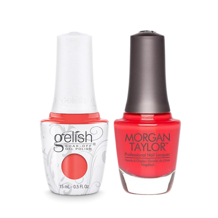 Gelish Gel Polish & Morgan Taylor Nail Lacquer, Fairest Of Them All, 0.5oz, 1110926 + 50122