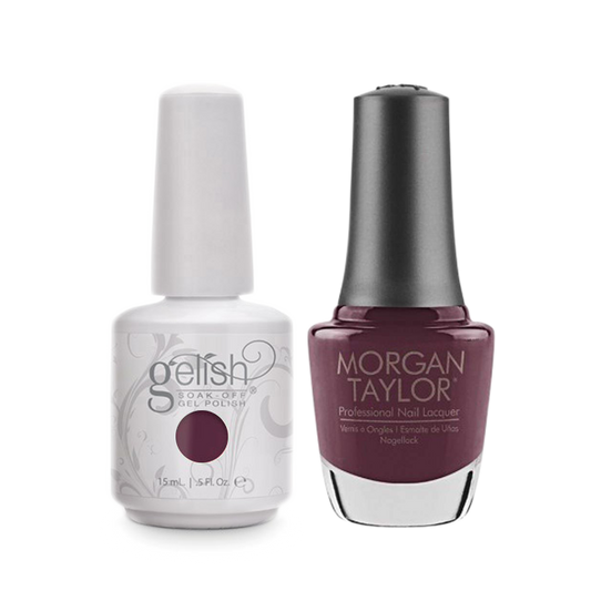 Gelish Gel Polish & Morgan Taylor Nail Lacquer, Figure 8s & Heartbreaks , 0.5oz, 1100115+ 50240