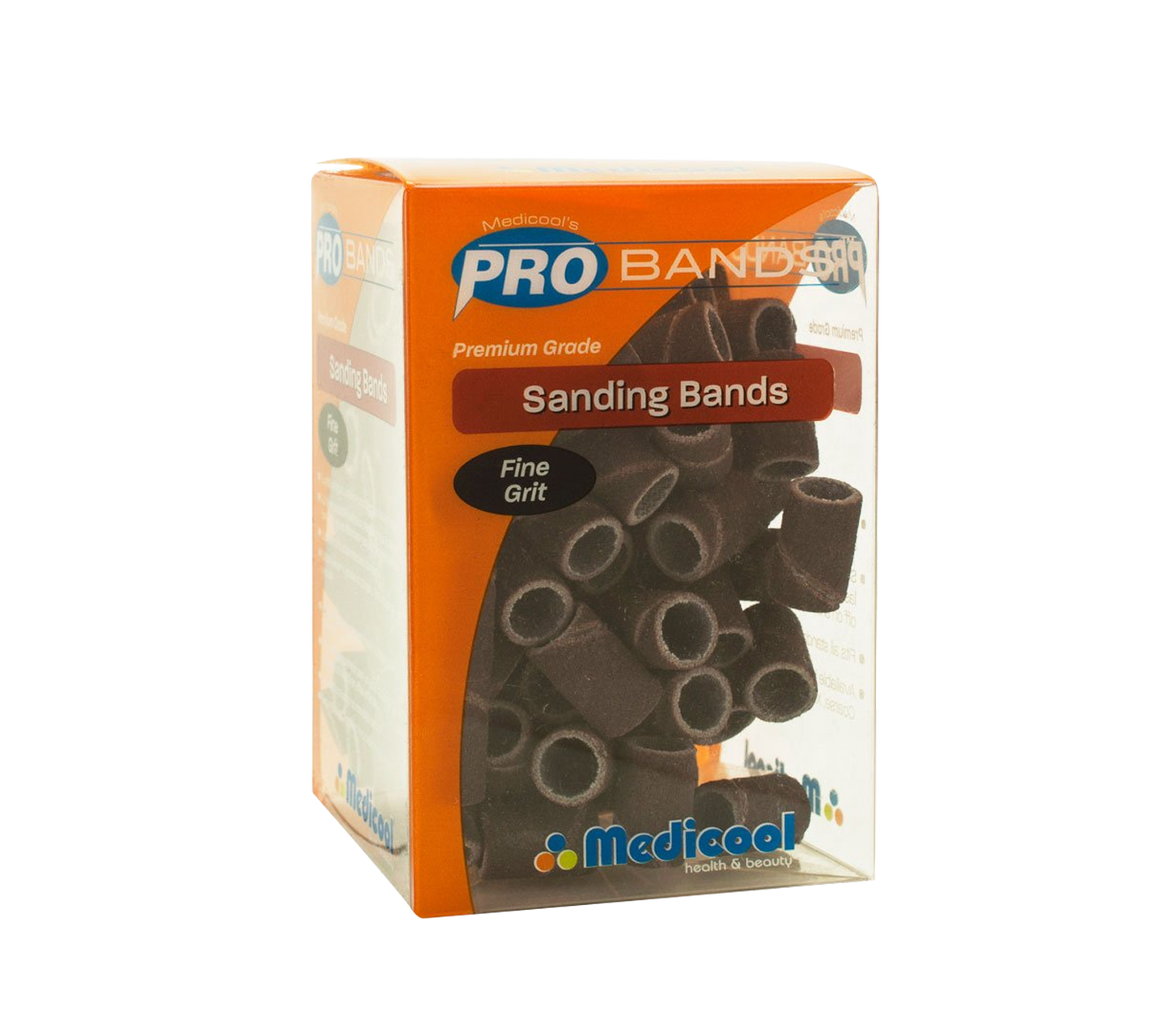 Medicool Sanding Bands, RED - FINE (Pk: 100 pcs/box)