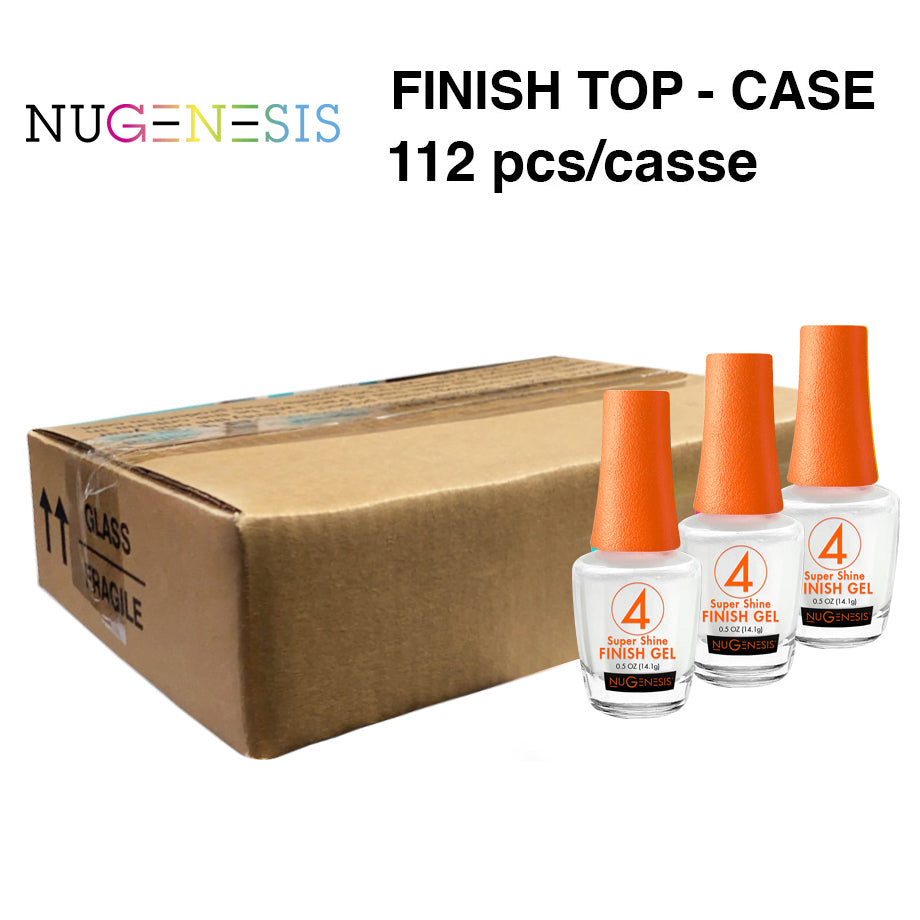 Nugenesis Dipping Gel, #04, GEL FINISH (Orange Cap), CASE, 0.5oz (Packing: 112 pcs/case)