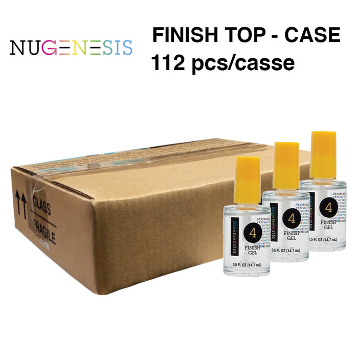 Nugenesis Dipping Gel, #04, GEL FINISH (Orange Cap), CASE, 0.5oz (Packing: 112 pcs/case)