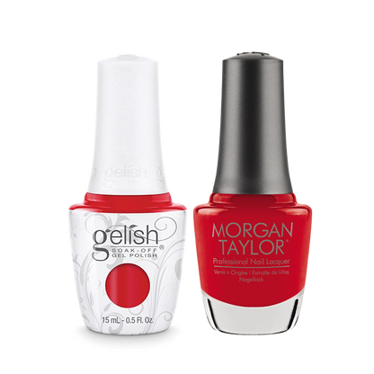 Gelish Gel Polish & Morgan Taylor Nail Lacquer, Fire Cracker, 0.5oz, 1110804 + 50028 KK0907