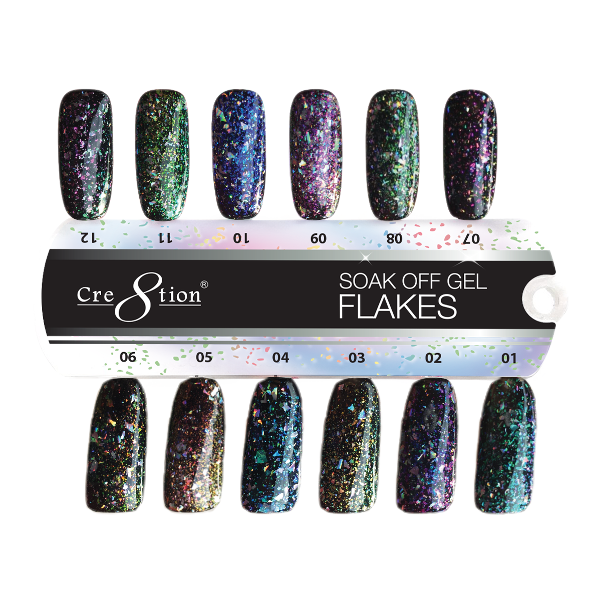 Cre8tion Flakes Gel Collection, Sample Tips