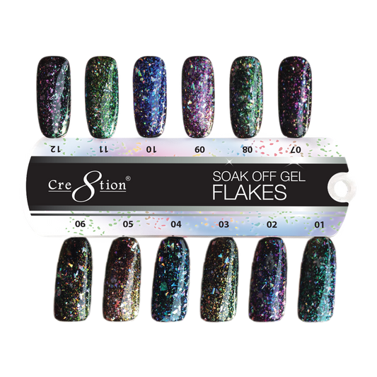 Cre8tion Flakes Gel Collection, Sample Tips