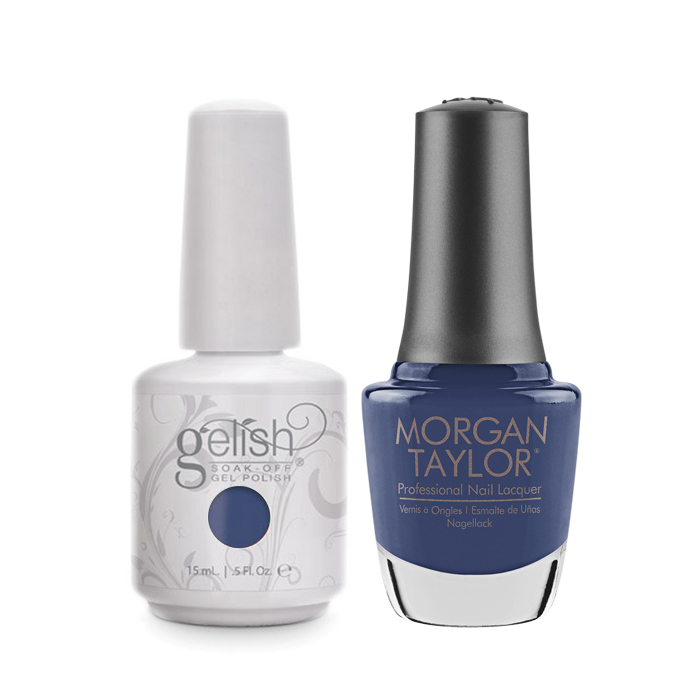 Gelish Gel Polish & Morgan Taylor Nail Lacquer, Flirt In A Skating Skirt , 0.5oz, 1100118+ 50243