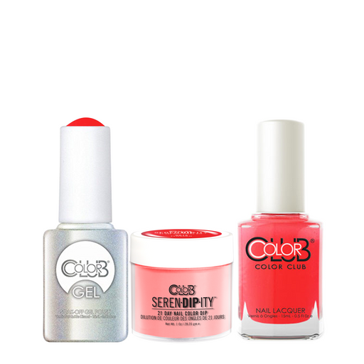 Color Club 3in1 Dipping Powder + Gel Polish + Nail Lacquer , Serendipity, Flushed, 1oz, 05XDIPNR15-1 KK
