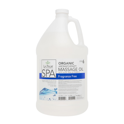 La Palm, Organic Aromatherapy Massage Oil, Fragrance Free, 1Gal  KK