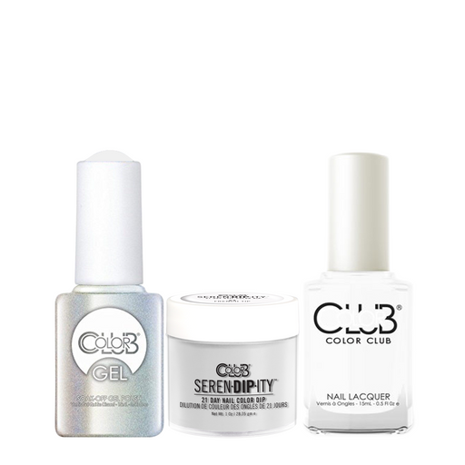 Color Club 3in1 Dipping Powder + Gel Polish + Nail Lacquer , Serendipity, French Tip, 1oz, 05XDIP24-1 KK