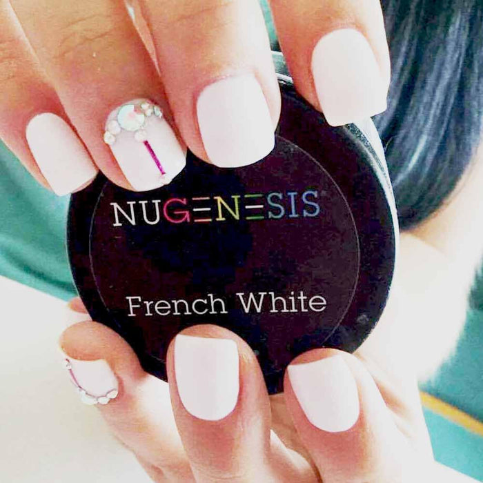 Nugenesis Dipping Powder, Pink & White Collection, FRENCH WHITE, 1.5oz