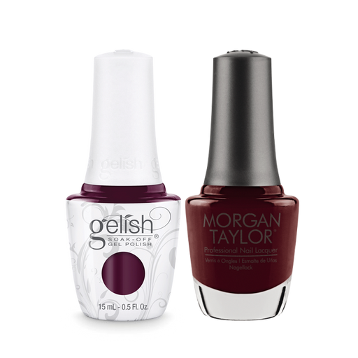 Gelish Gel Polish & Morgan Taylor Nail Lacquer, From Paris With Love, 0.5oz, 1110035 + 50035