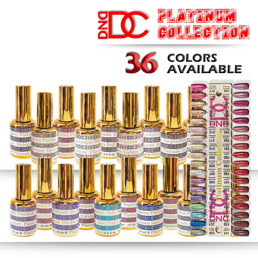 DC Gel Platinum Collection, 0.6oz, Full line of 36 colors (From 181 to 217) OK0121MD