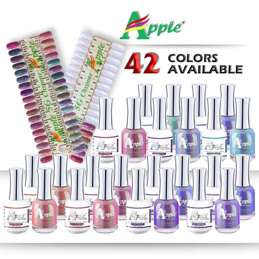 Apple Nail Lacquer & Gel Polish, 5G Collection, Full line of 42 colors (From 401 to 421 & 580 to 600), 0.5oz