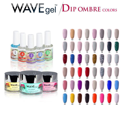 Wave Gel Dipping Powder Ombre, 1oz, Full line of 110 colors (From 001 to 110) KK0927