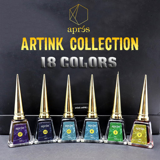 Artiste Artink Gel Collection, Full Line Of 18 Colors (From 01 To 18), 15ml OK0715VD