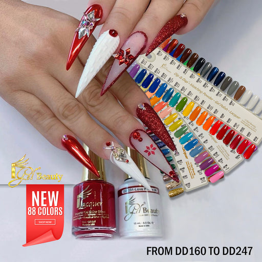 iGel Nail Lacquer + Gel Polish Match, 0.5oz, Full line of 88 NEW COLORS (From DD160 To DD247)