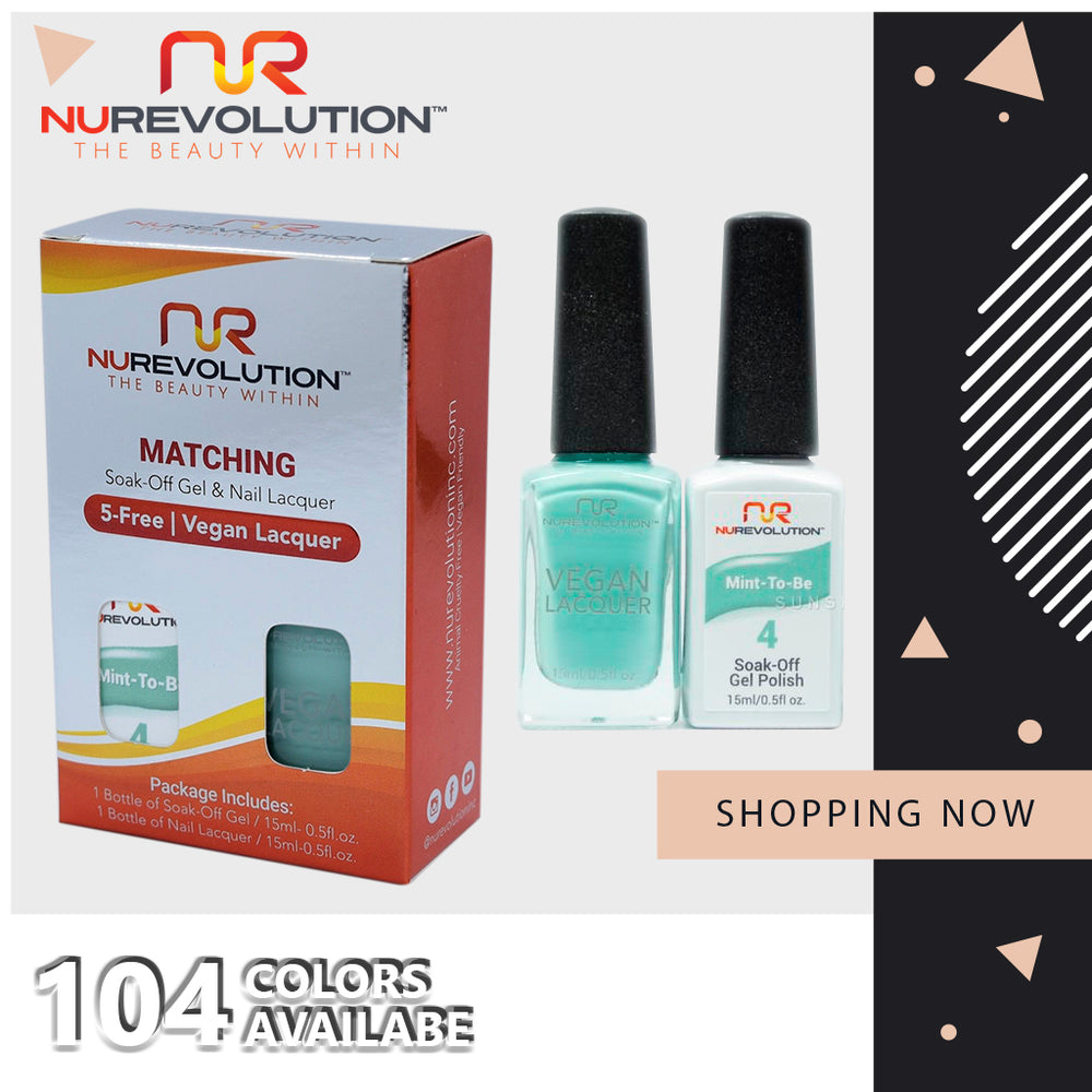 NuRevolution Gel Polish + Nail Lacquer, Full Line Of 104 Colors (From 001 To 104)