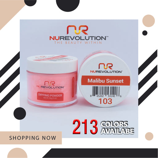 NuRevolution Dipping Powder, Full Line Of 213 Colors ( From 001 To 213), 2oz
