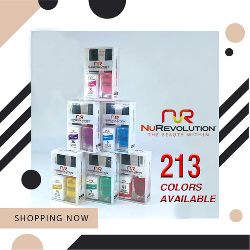 NuRevolution Gel Polish + Nail Lacquer, Full Line Of 213 Colors ( From 001 To 213), 0.5oz