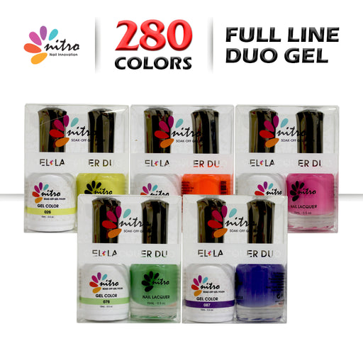 Nitro Gel Polish + Nail Lacquer, 0.5oz, Full line of 280 colors OK0925MD