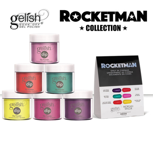 Gelish Dipping Powder, Rocketman Collection, 0.8oz, Full Line of 6 Colors (From 346 To 351) OK0425VD