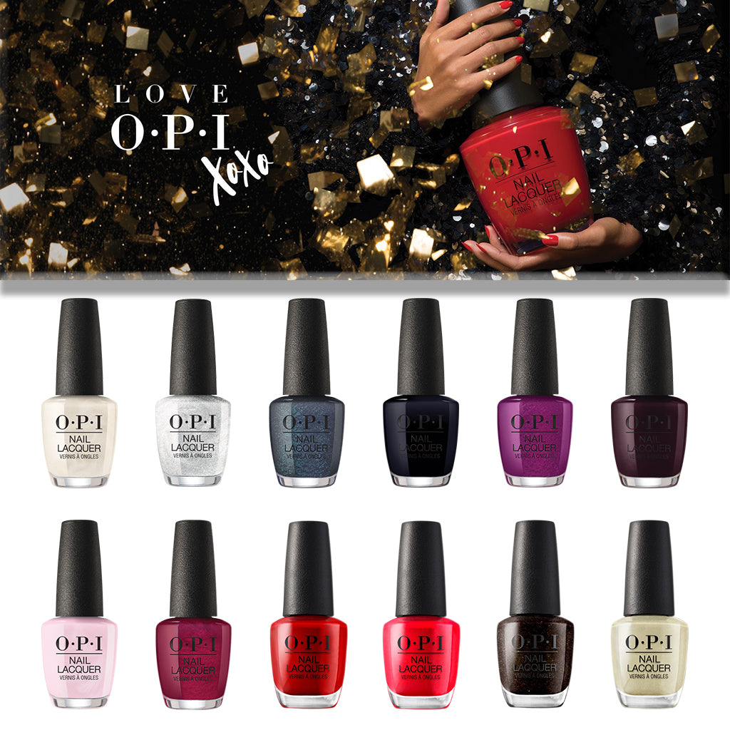 OPI Nail Lacquer, 0.5oz, Love OPI XOXO Collection, Full Collection Of 12 Colors (from HPJ01 to HPJ12)