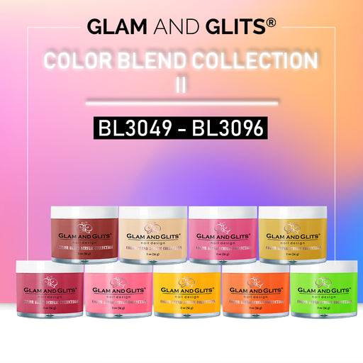 G & G Color Blend Acrylic Powder, Full line of 48 colors (from BL3049 to BL3096), 2oz OK1211