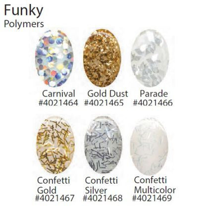 Cre8tion Color Powder, Funky Collection, 4021468, Confetti Silver, 1lbs