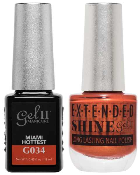 Gel II Manicure And Extended Shine, G034, Miami Hottest, 0.47oz KK
