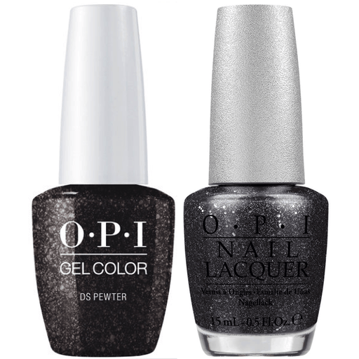 OPI GelColor And Nail Lacquer, G05, DS Pewter, 0.5oz