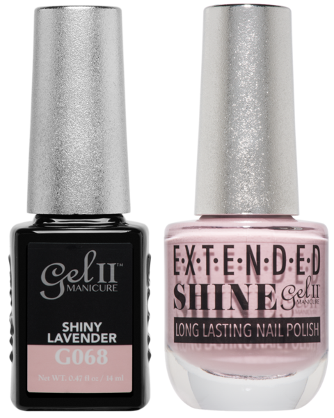 Gel II Manicure And Extended Shine, G068, Shiny Lavender, 0.47oz KK