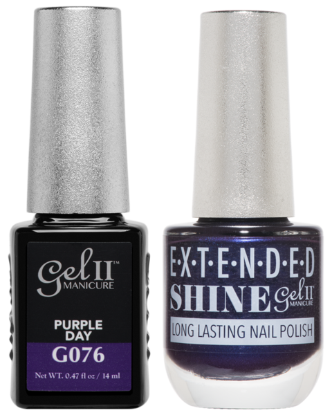Gel II Manicure And Extended Shine, G076, Purple Day, 0.47oz KK