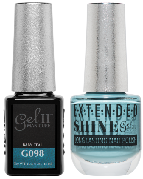 Gel II Manicure And Extended Shine, G098, Baby Teal, 0.47oz KK