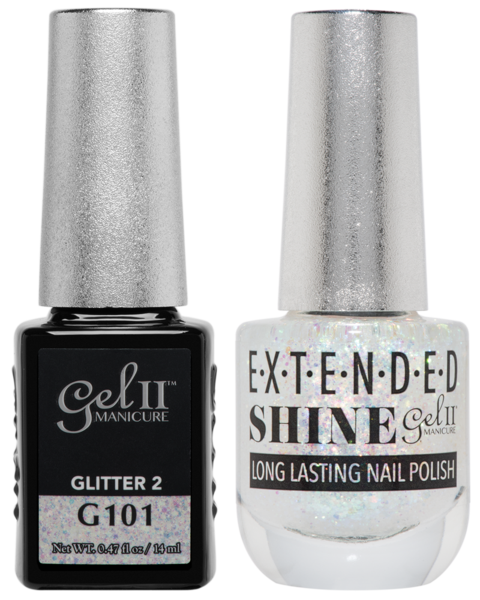 Gel II Manicure And Extended Shine, G101, Glitter #2, 0.47oz KK