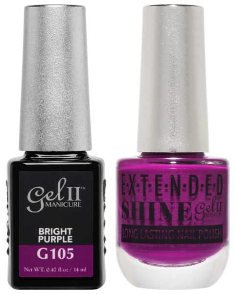Gel II Manicure And Extended Shine, G105, Bright Purple, 0.47oz KK