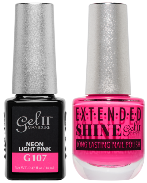 Gel II, G107, Neon Light Pink, 0.47oz KK