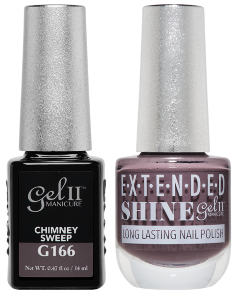 Gel II Manicure And Extended Shine, G166, Chimney Sweep, 0.47oz KK