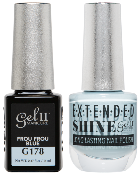 Gel II Manicure And Extended Shine, G178, Frou Frou Blue, 0.47oz KK
