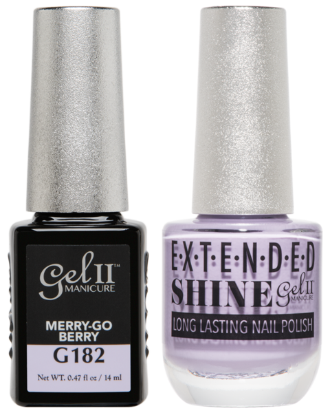 Gel II Manicure And Extended Shine, G182, Merry-Go Berry, 0.47oz KK