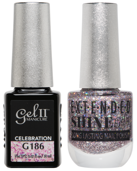 Gel II Manicure And Extended Shine, G186, Celebration, 0.47oz KK