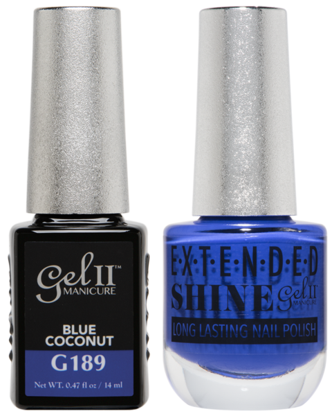Gel II Manicure And Extended Shine, G189, Blue Coconut, 0.47oz KK