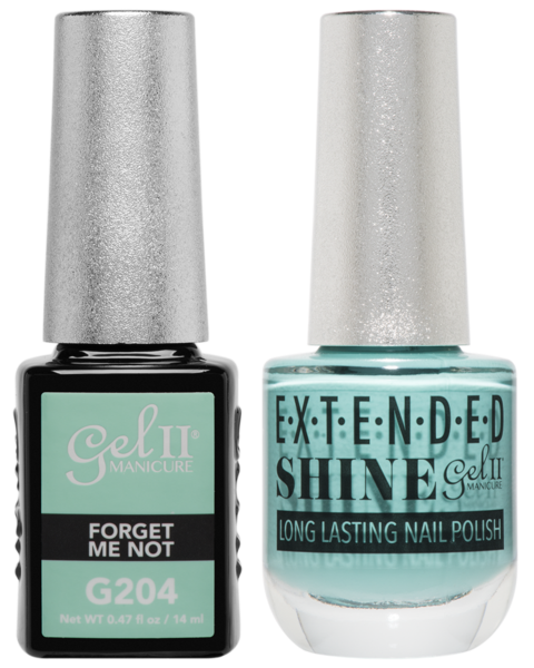 Gel II Manicure And Extended Shine, G204, Forget Me Not, 0.47oz KK