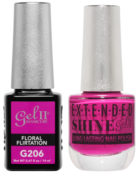 Gel II Manicure And Extended Shine, G206, Floral Flirtation, 0.47oz KK