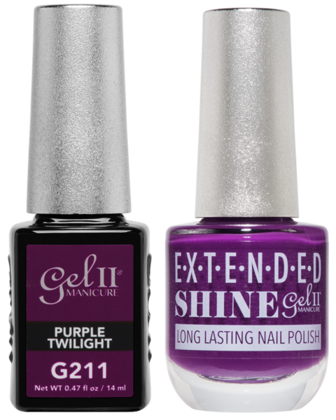 Gel II Manicure And Extended Shine, G211, Purple Twilight, 0.47oz KK
