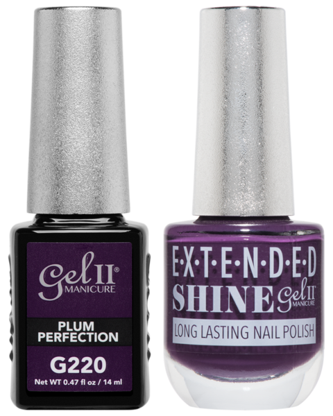 Gel II Manicure And Extended Shine, G220, Plum Perfection, 0.47oz KK