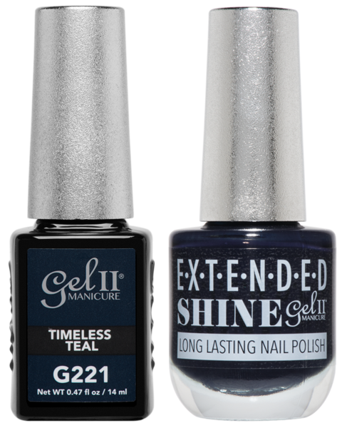 Gel II Manicure And Extended Shine, G221, Timeless Teal, 0.47oz KK