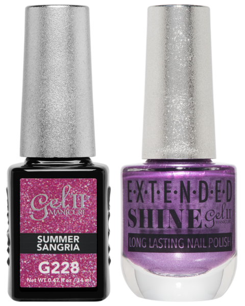 Gel II Manicure And Extended Shine, G228, Summer Sangria, 0.47oz KK