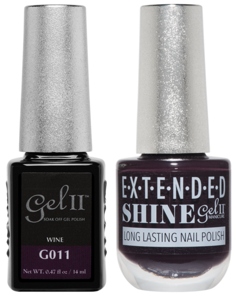 Gel II Manicure And Extended Shine, G011, Wine, 0.47oz KK