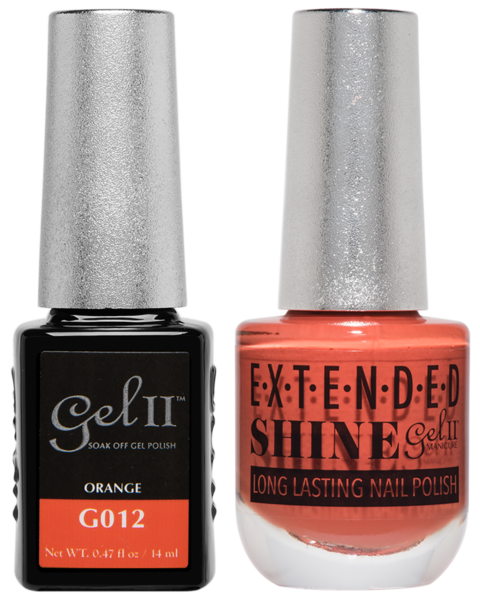 Gel II Manicure And Extended Shine, G012, Orange, 0.47oz KK