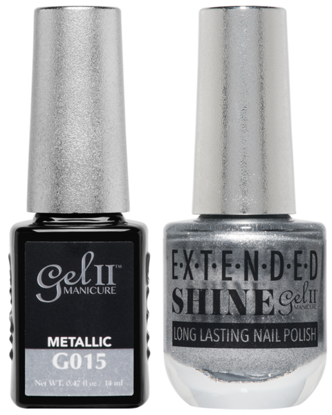 Gel II Manicure And Extended ShineII, G015, Metallic, 0.47oz KK